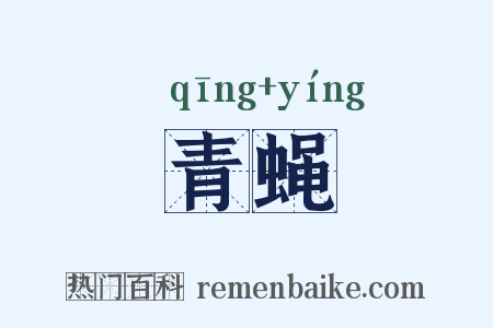 青蝇是什么意思的图片